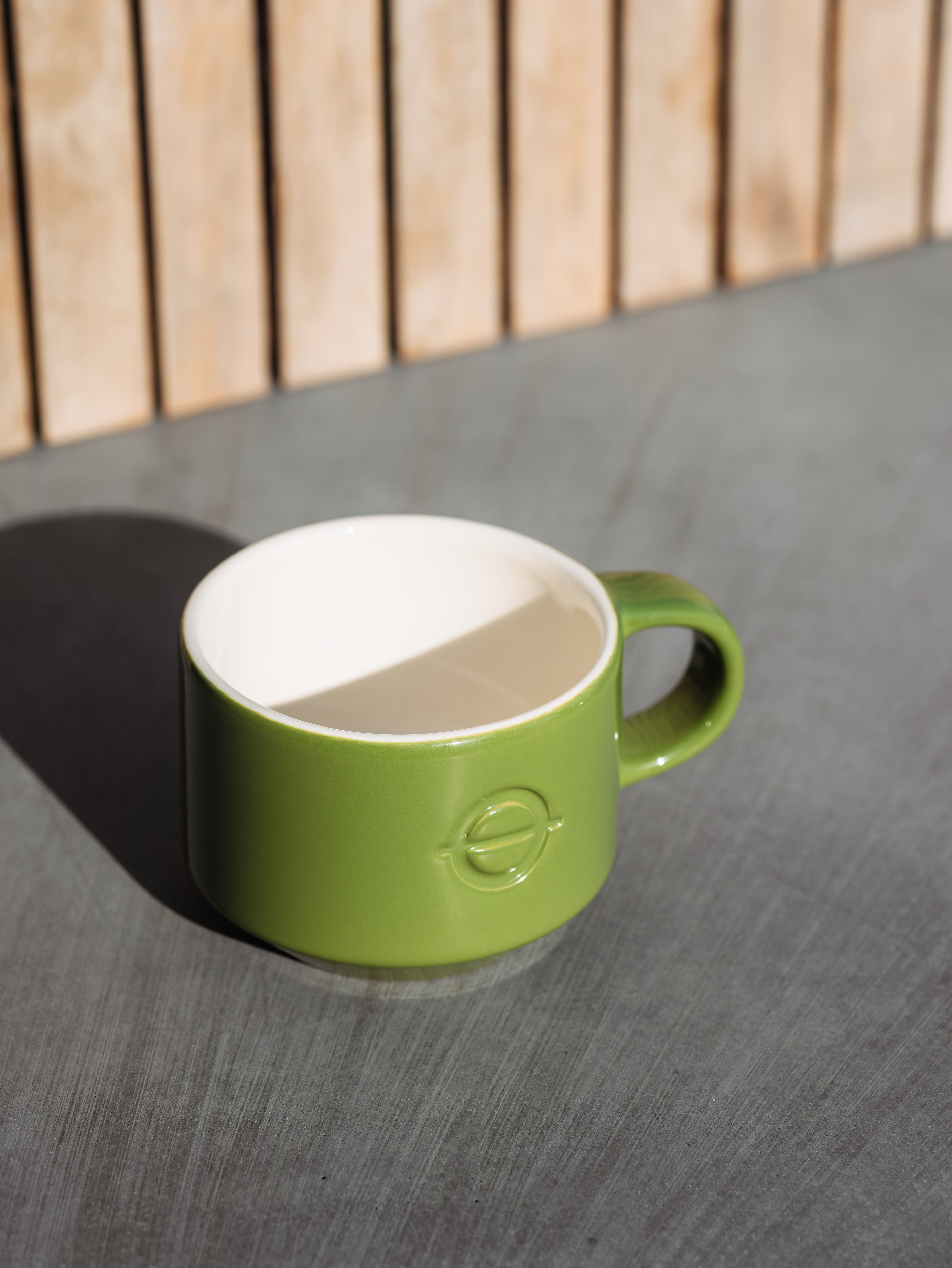 Керамическая кружка зеленая СОК 250 мл
