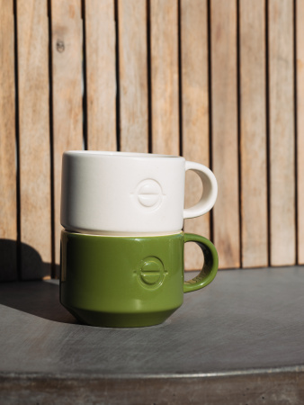 Керамическая кружка зеленая СОК 250 мл