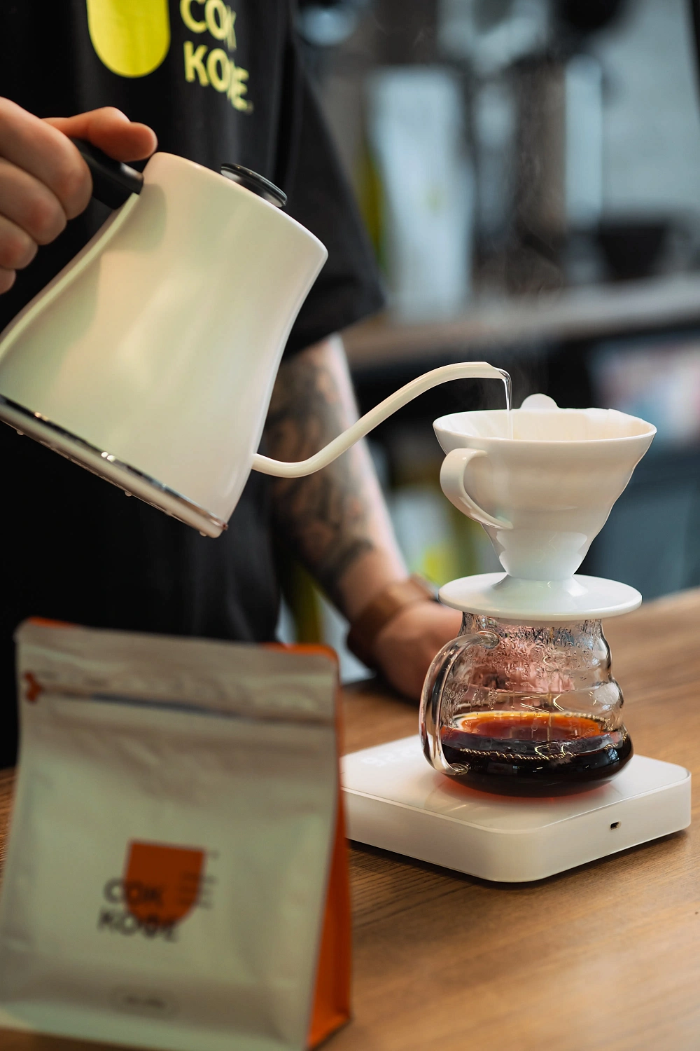 Как приготовить кофе в воронке?